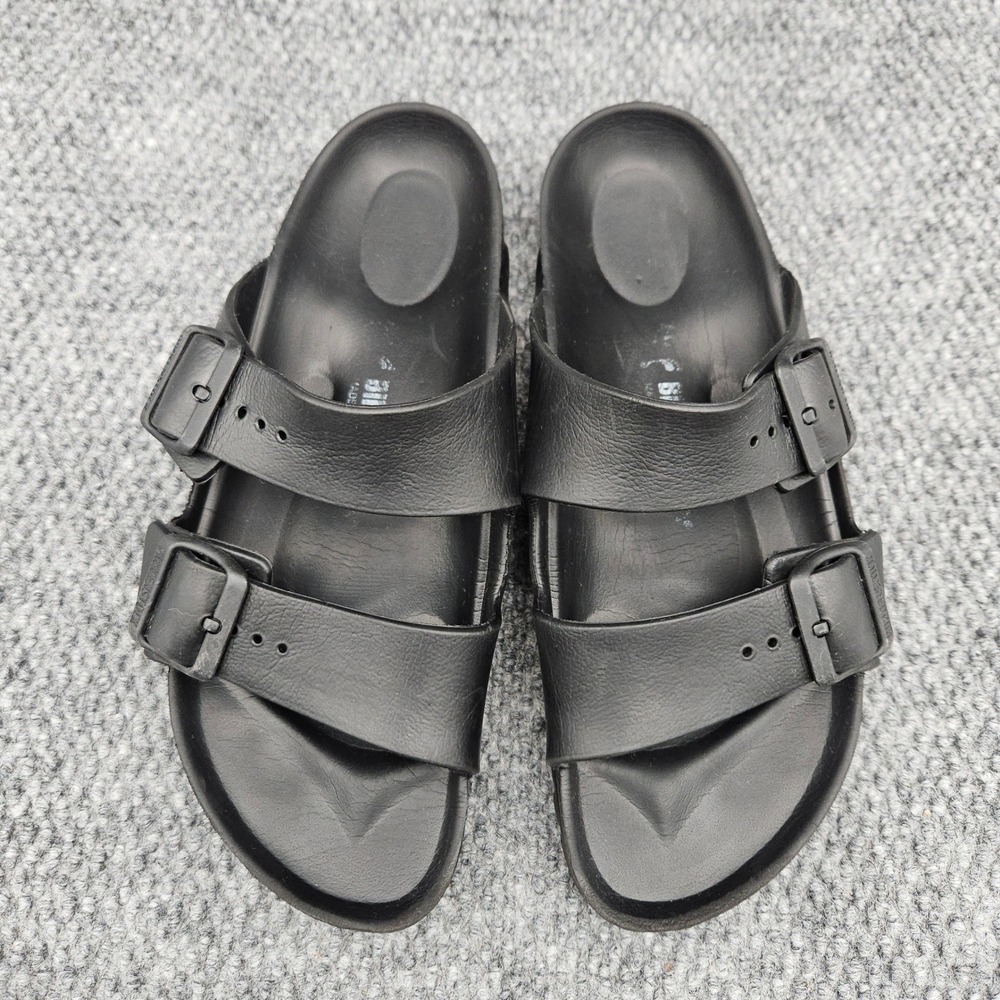 Birkenstock (Women's EU 40 US 9) Black Arizona EVA Sandals Slides Slip On Rubber - Picture 4 of 9